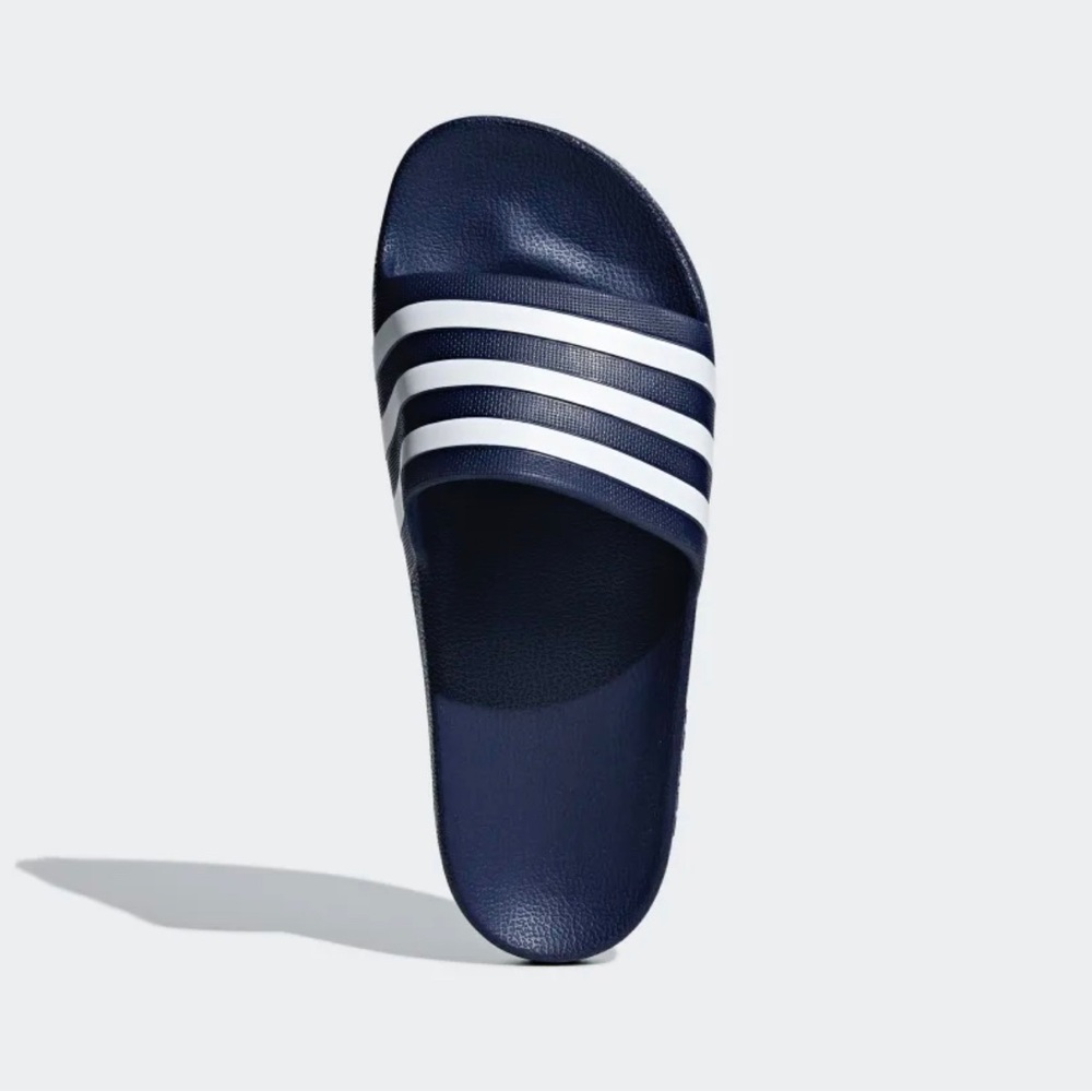 Adidas Adilette Aqua Slides in Navy 8 W / 7 M